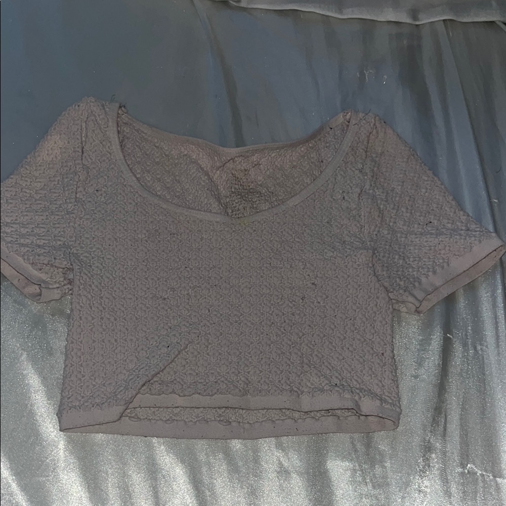 Free people tight fitted flattering crop top